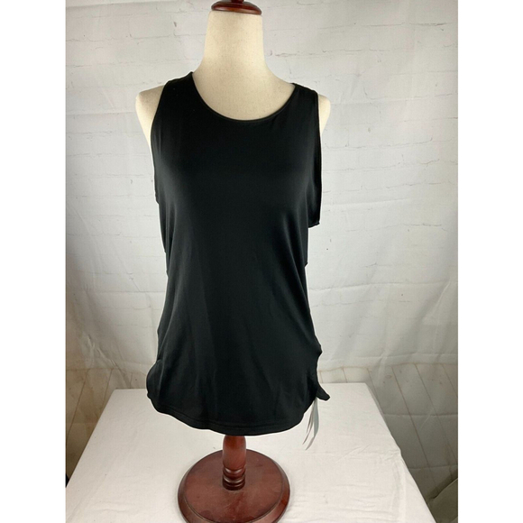 Women’s Adidas Training Tank Top Size Small Black Racerback Workout Gym NWT - Picture 1 of 3